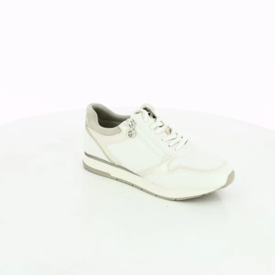 Kevin White Sneakers for Women - Comfortable Casual Walking Shoes
