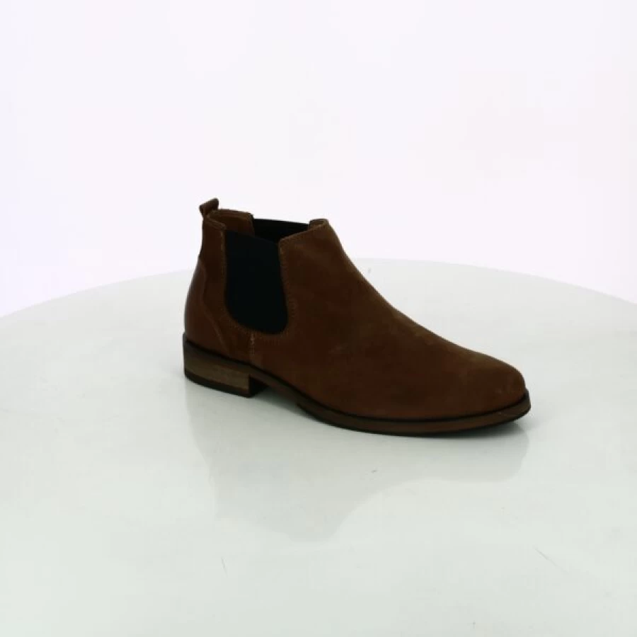 Kevin Cypres Cognac Leather Boots for Women - Stylish Ankle Booties