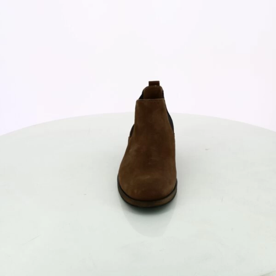 Kevin Cypres Cognac Leather Boots for Women - Stylish Ankle Booties