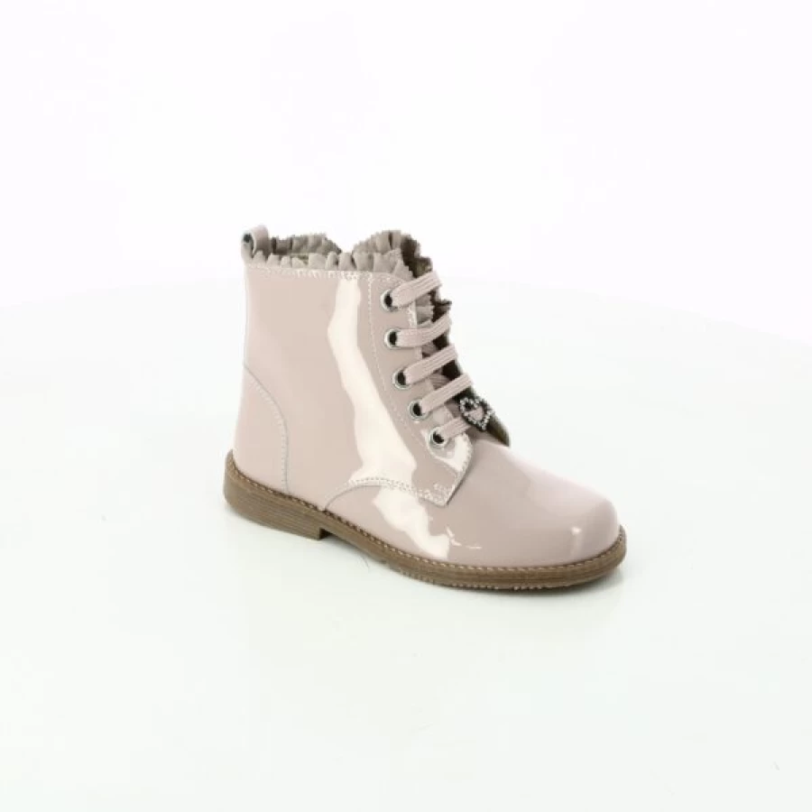 Kevin Pink Ankle Boots - Women's Fashion Booties Chunky Heel