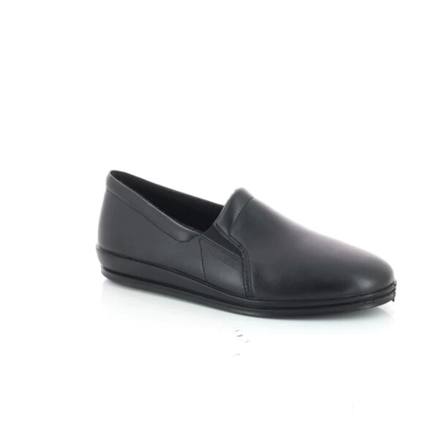 Kevin Men's Comfortable Black Slippers - Soft Rohde Design for Indoor & Outdoor Use