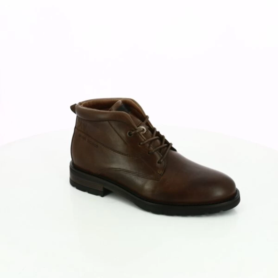 Kevin Cognac Leather Boots for Men - Stylish Ankle Boots for Fall & Winter