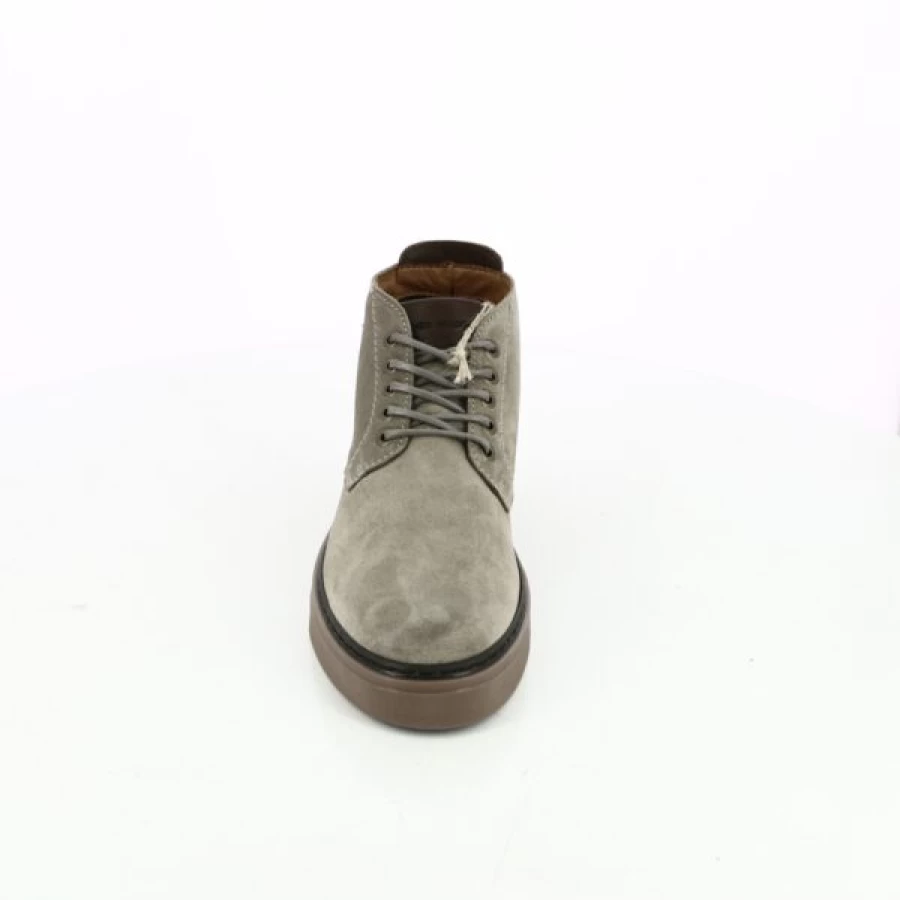 Kevin Taupe Leather Ankle Boots for Women - River Woods Style Comfortable Casual Booties