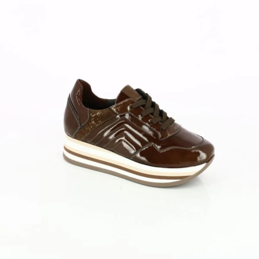 Kevin Cognac Leather Sneakers for Men - Softwaves Comfortable Casual Shoes
