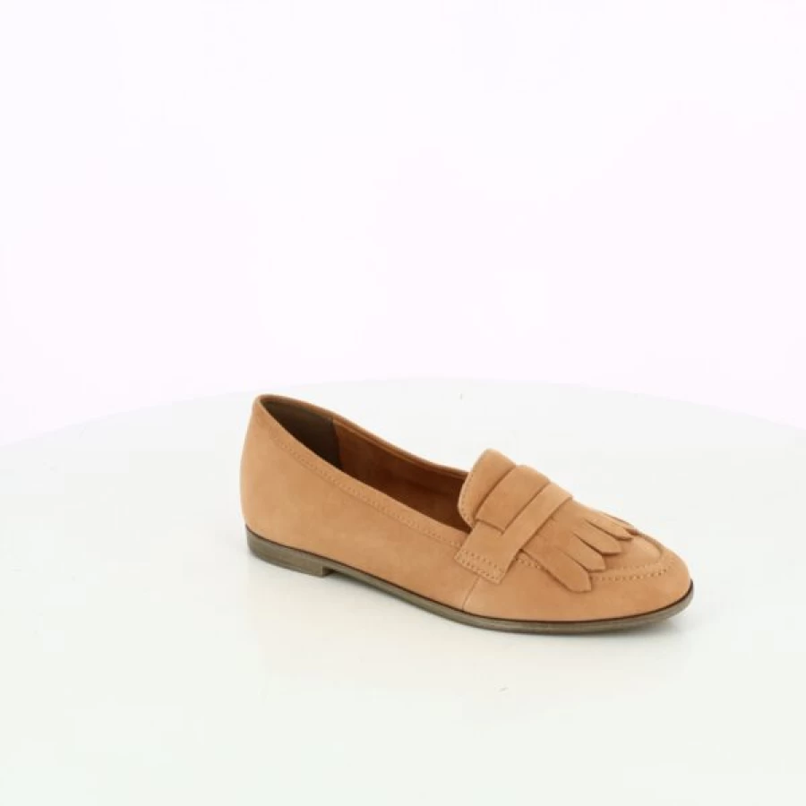Kevin Comfort Slip-On Moccasins for Women - Soft Orange Casual Loafers