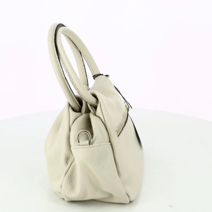 Kevin Leather Handbags for Women - Elegant Beige Tote Bag, Marlon Style Designer Purse