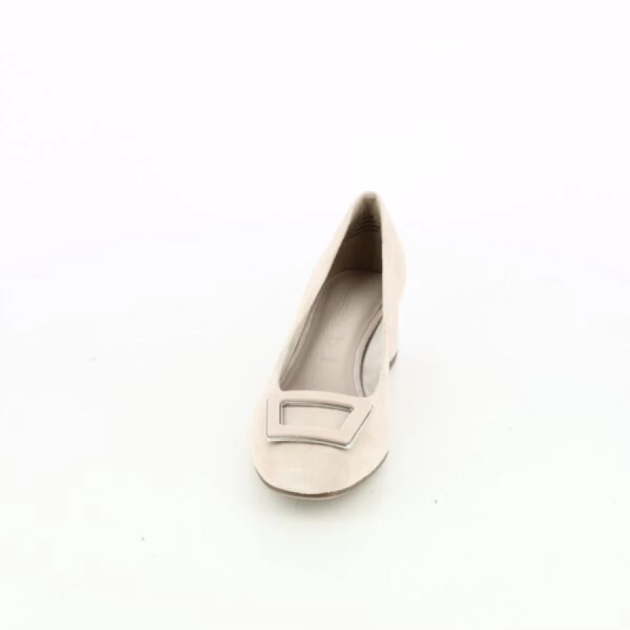 Kevin Women's Classic Beige Pumps - Elegant Comfort Heels for Casual & Formal Wear