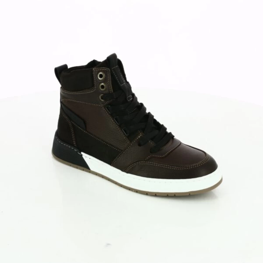 Kevin Brown Leather Sneakers for Men - Casual Comfortable Walking Shoes