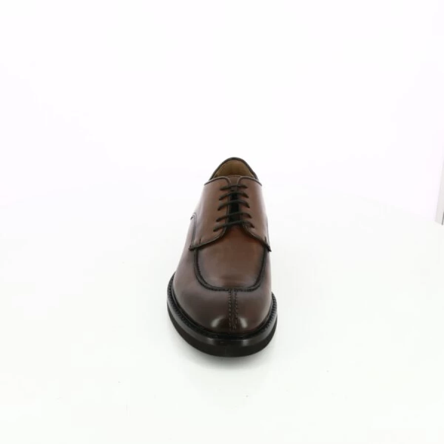 Kevin Women's Cognac Leather Lime Lace-Up Oxford Shoes Vintage Style
