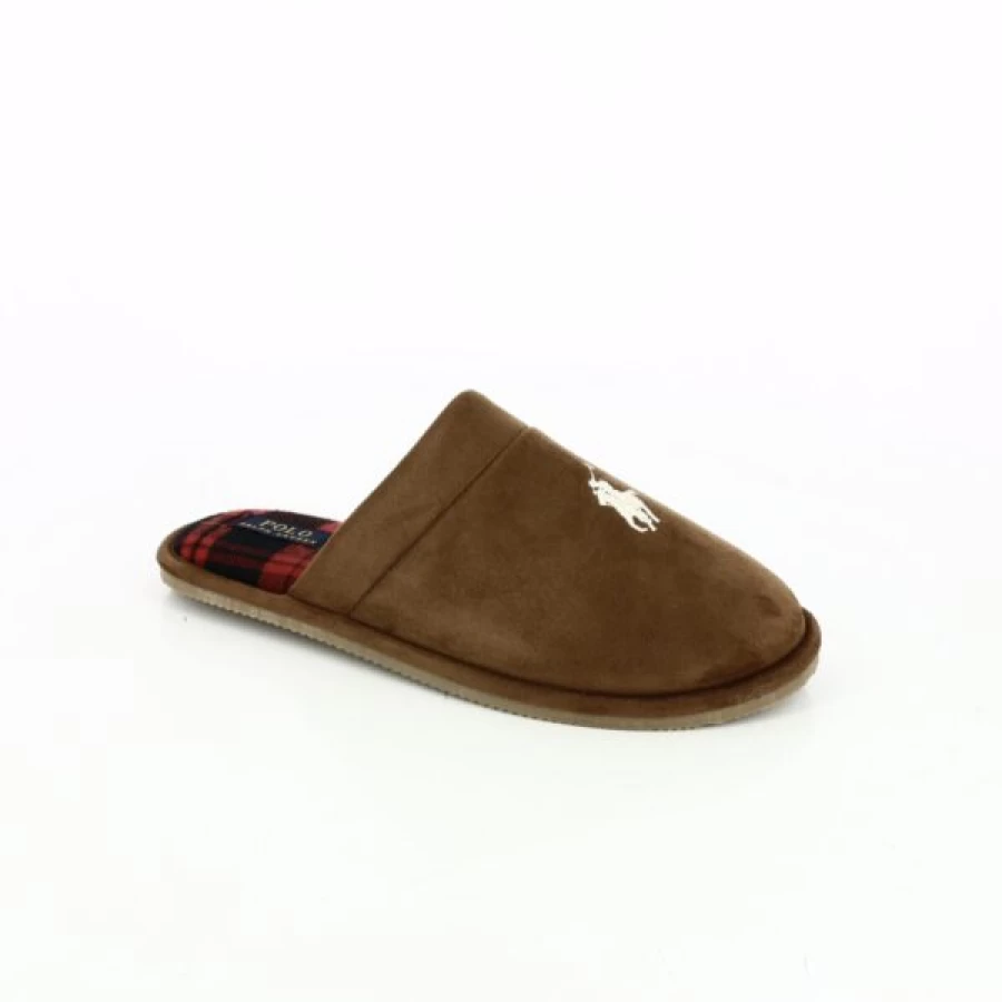 Kevin Men's Cognac Leather Slippers - Comfortable Casual Loafers for Indoor & Outdoor