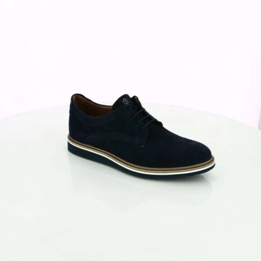 Kevin Men's Blue Ambiorix Style Lace-Up Casual Shoes - Breathable Comfortable Sneakers