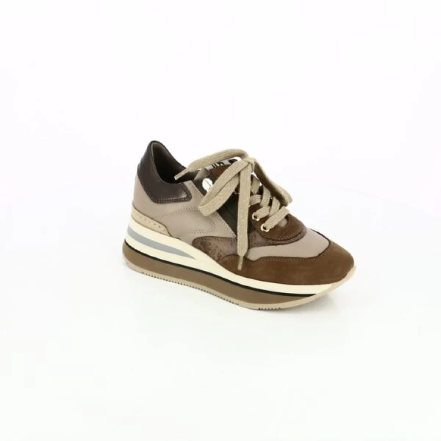 Kevin Cognac Leather Sports Sneakers - DL-Sport Running Shoes for Men & Women