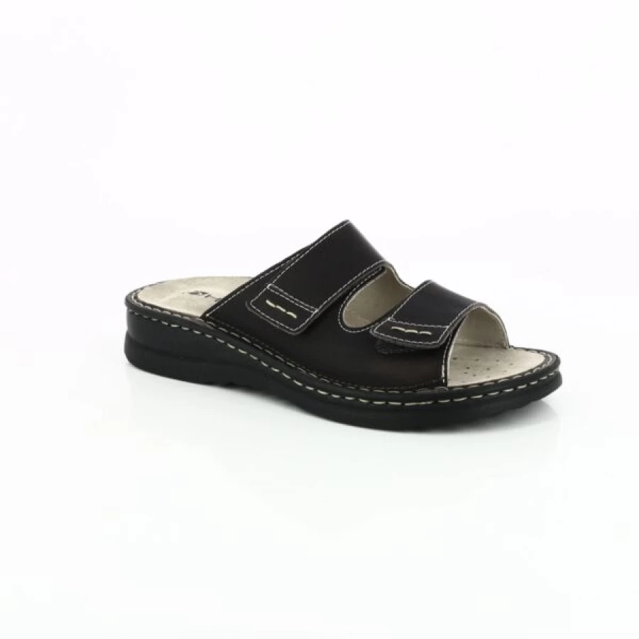 "Kevin Men's Comfortable Red and Brown Slippers - Soft Indoor/Outdoor House Shoes"