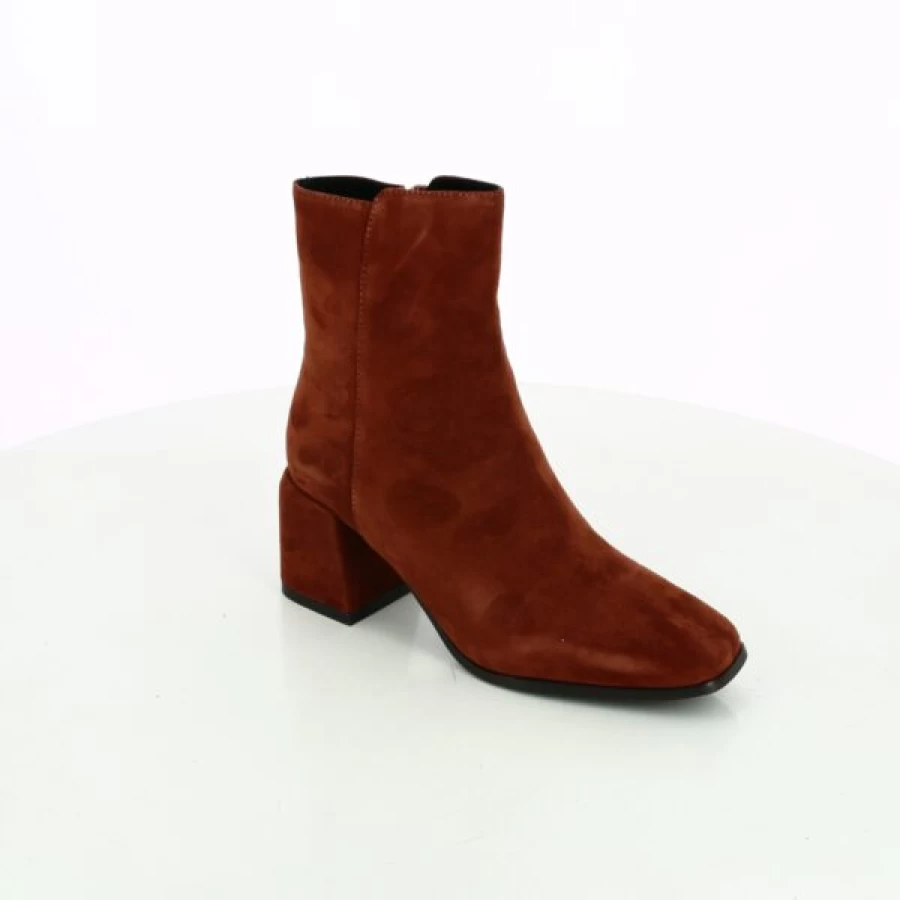 Kevin Women's Orange Ankle Boots - Fashionable Lauro Design Comfortable Casual & Dressy Footwear