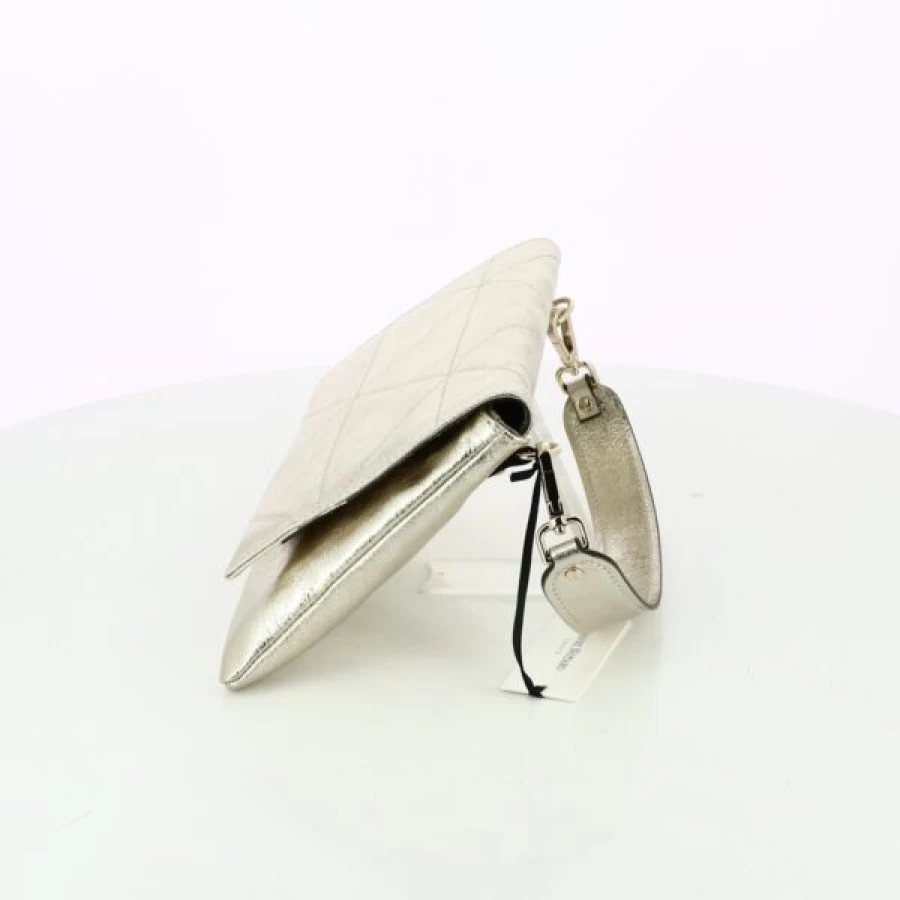 Kevin Gold-Tone Handbags for Women - Elegant Carol J. Inspired Designer Purses