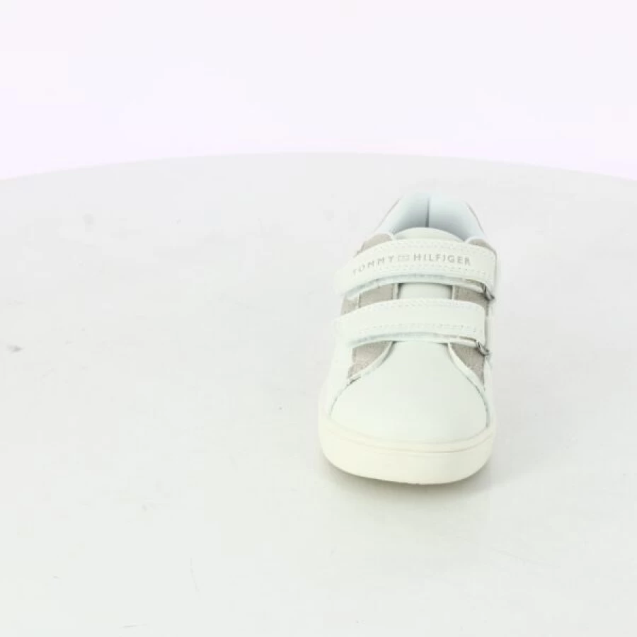Kevin Kids White Velcro Sneakers for Boys and Girls
