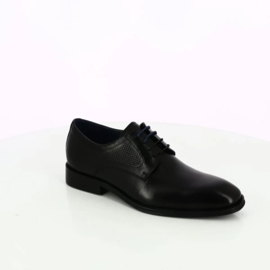 Kevin Men's Black Cypress Lace-Up Dress Shoes Classic Oxford Style for Formal Wear