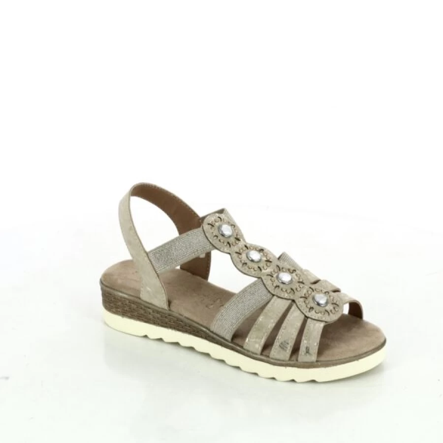 Kevin Beige Sandals for Women - Jane Klain Style Comfortable Summer Footwear