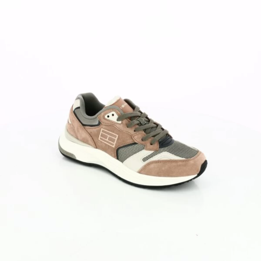 Kevin Cognac Leather Sneakers for Men - Casual Comfortable Walking Shoes