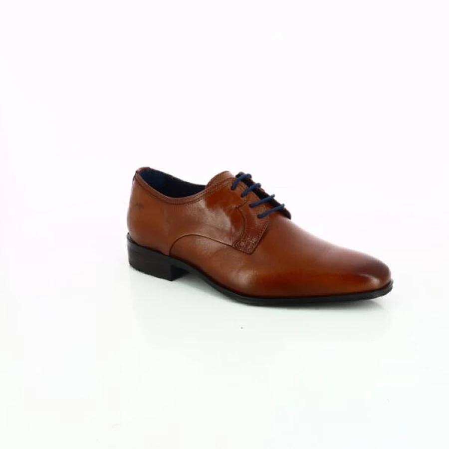 Kevin Cognac Leather Lace-Up Dress Shoes for Men - Classic Style Comfort Fit