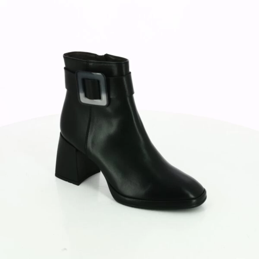 Kevin Women's Black Ankle Boots - Softwaves Comfort Casual Winter Booties