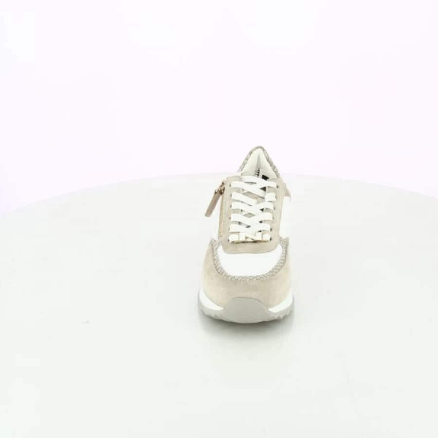 Kevin Beige Leather Sneakers for Men - Casual Comfortable Walking Shoes