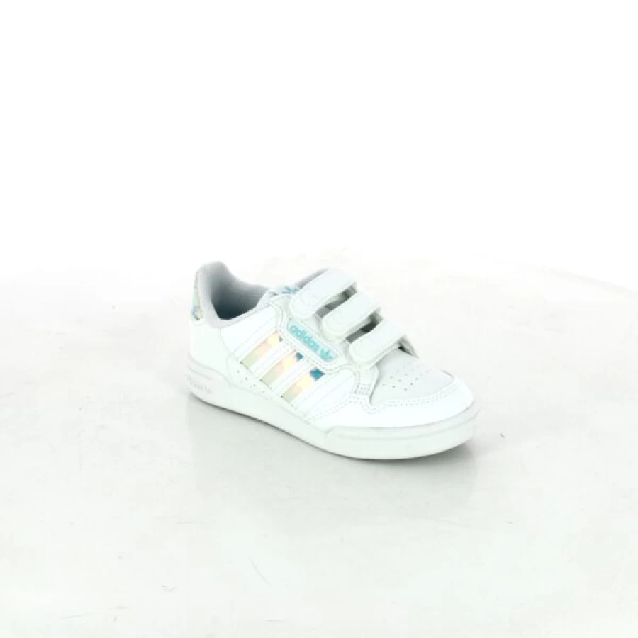 Kevin White Hook and Loop Sneakers - Comfortable Velcro Closure Casual Shoes