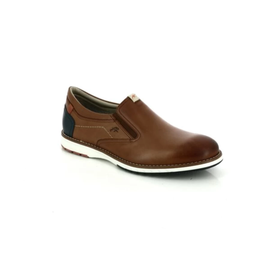Kevin Cognac Leather Loafers - Classic Moccasin Style for Men