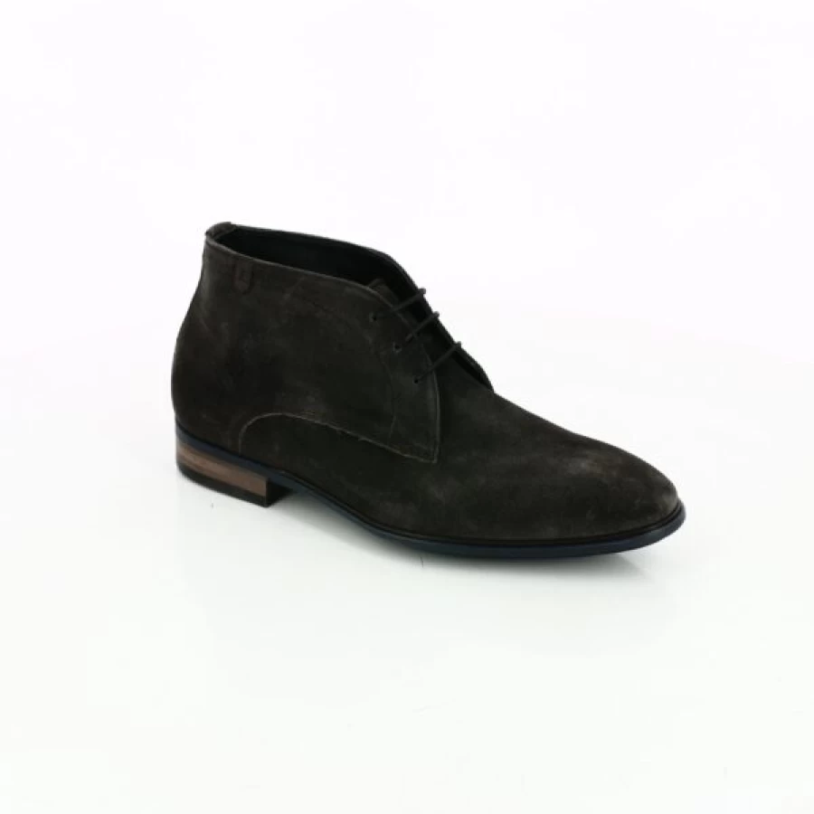 Kevin Taupe Leather Ankle Boots for Men - Stylish Casual Booties