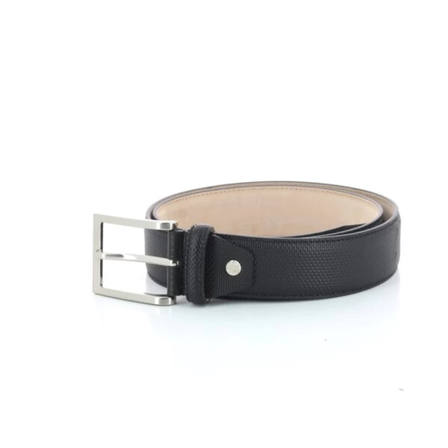 Kevin Men's Genuine Leather Belt - Classic Black Dress Belt for Business Casual