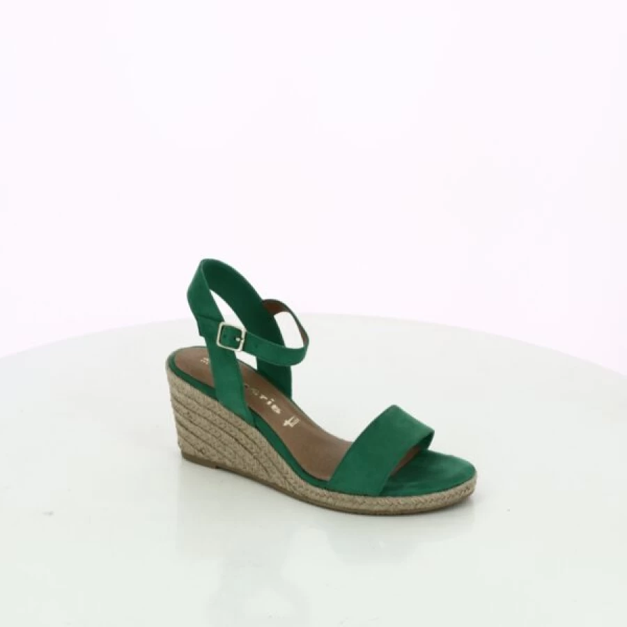 Kevin Women's Green Sandals – Comfortable Summer Casual Footwear