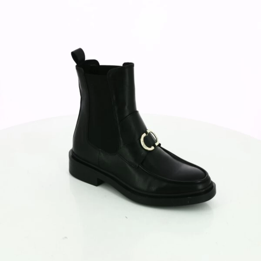Kevin Black Leather Scapa Boots for Men - Stylish Ankle Boots for Casual Wear
