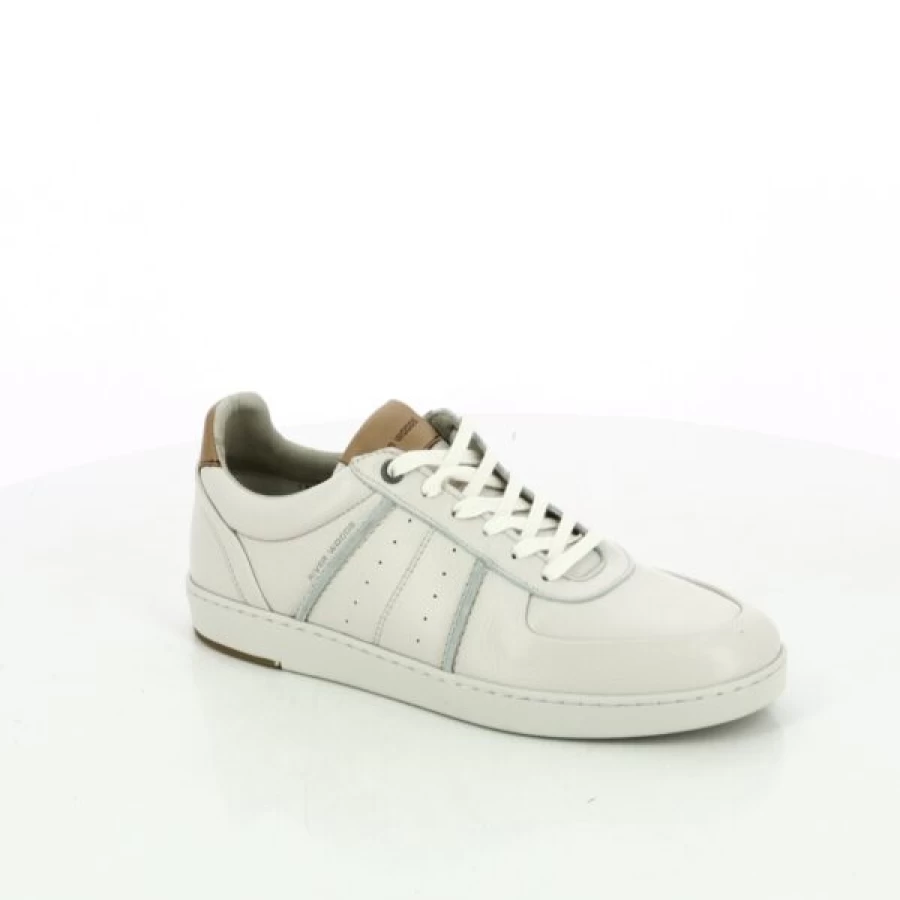 Kevin Beige Lace-up Leather Shoes for Men | Classic Casual Footwear