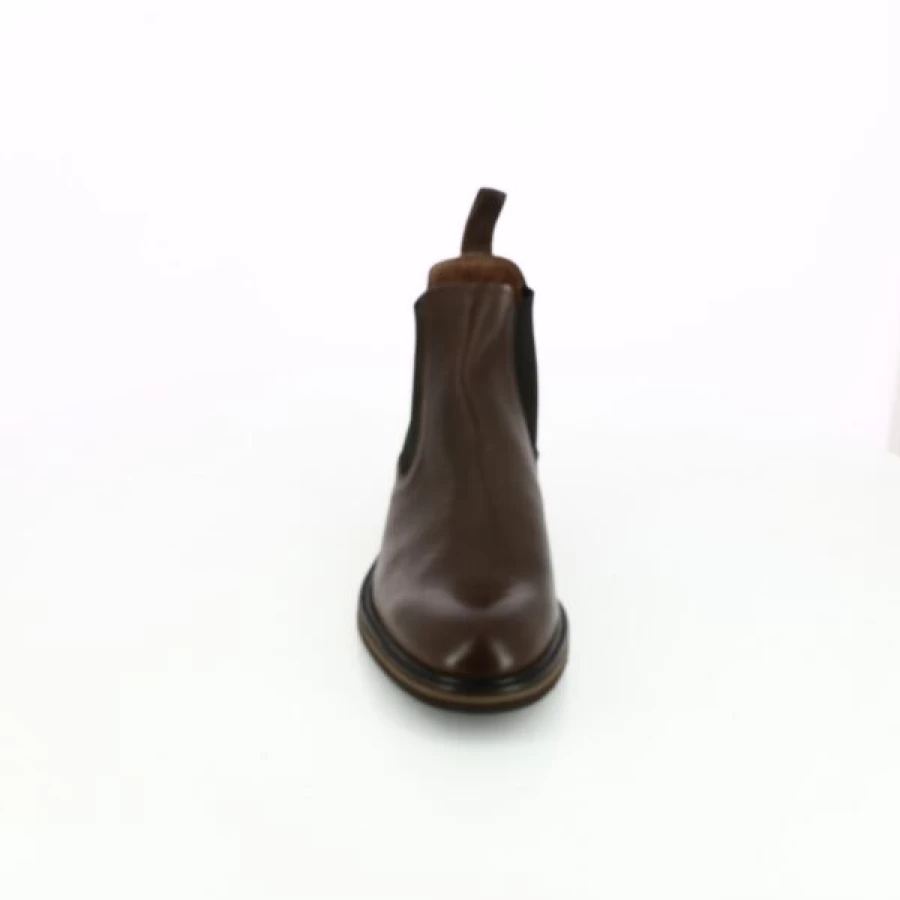 Kevin Brown Leather Boots for Men - Ambiorix Style Casual Ankle Booties