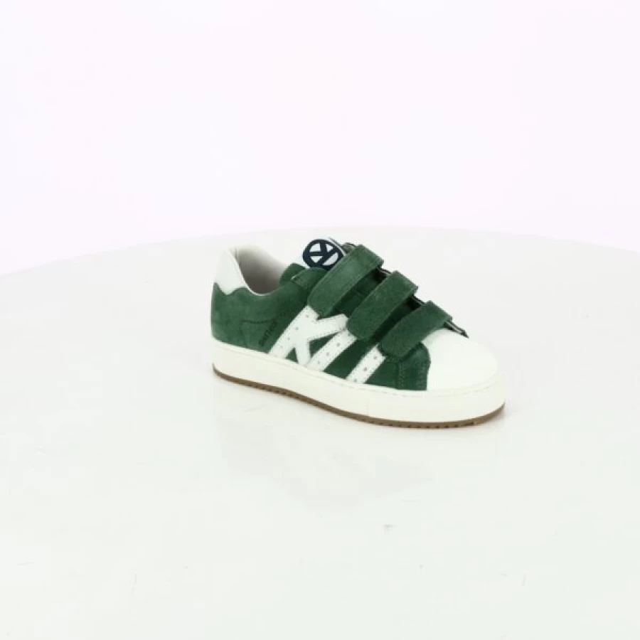 Kevin Velcro Sneakers for Men & Women - Lightweight Comfort Green Walking Shoes