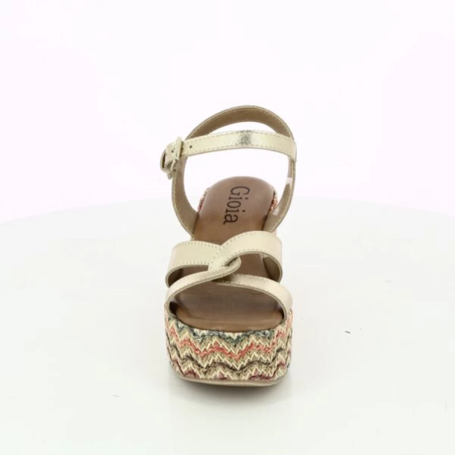Kevin Gioia Women's Gold Sandals – Elegant Comfortable Flat Slides for Summer