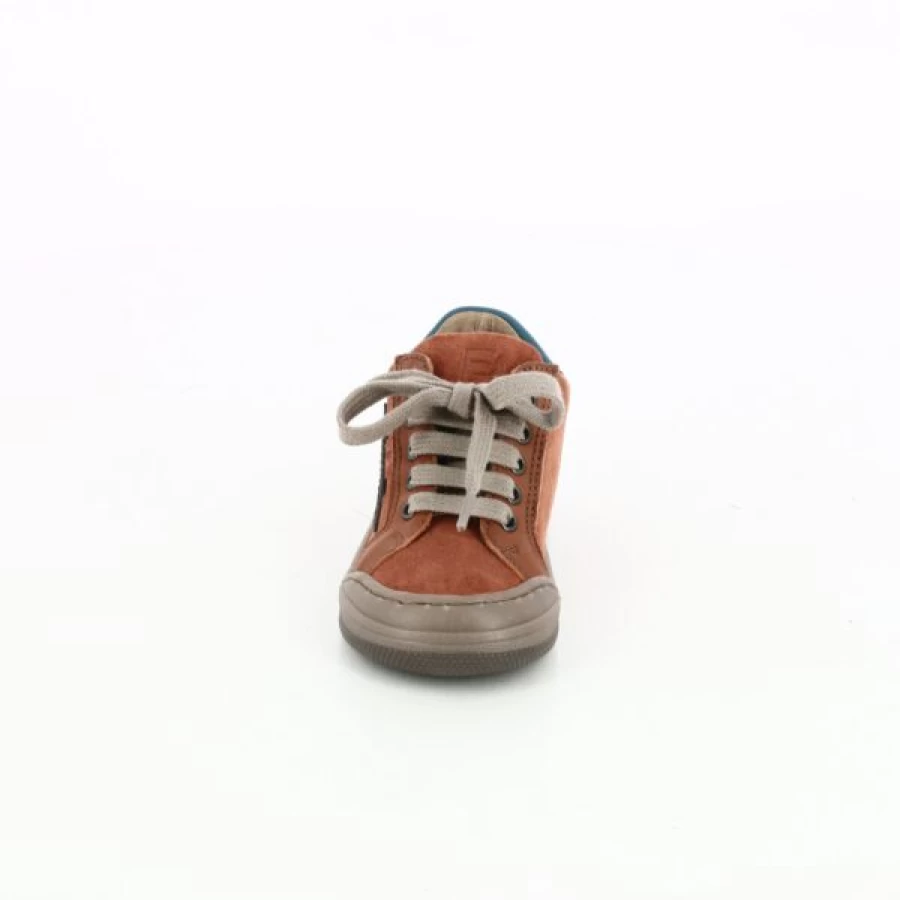 Kevin Romagnoli Orange Leather Boots for Men - Stylish Ankle Booties