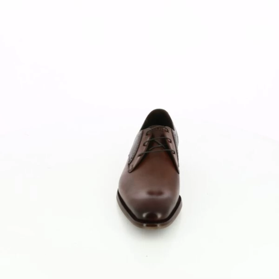 Kevin Cognac Leather Lace-up Dress Shoes for Men – Classic Formal Footwear