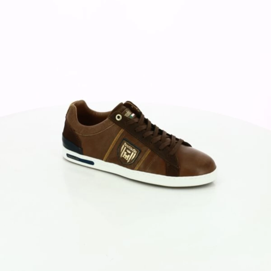 Kevin Cognac Leather Sneakers - Classic Casual Baskets for Men