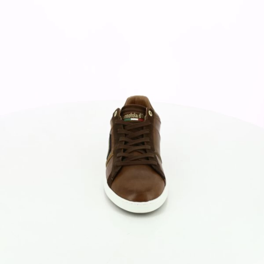 Kevin Cognac Leather Sneakers - Classic Casual Baskets for Men