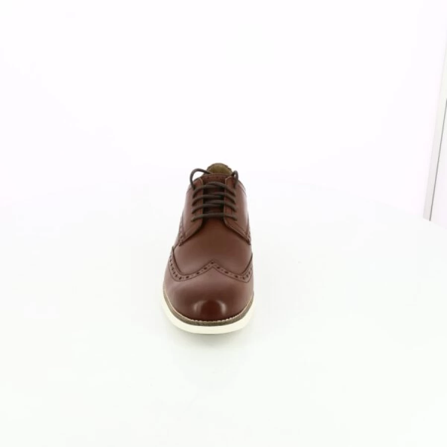 Kevin Cognac Leather Sneakers for Men - Comfortable Casual Shoes