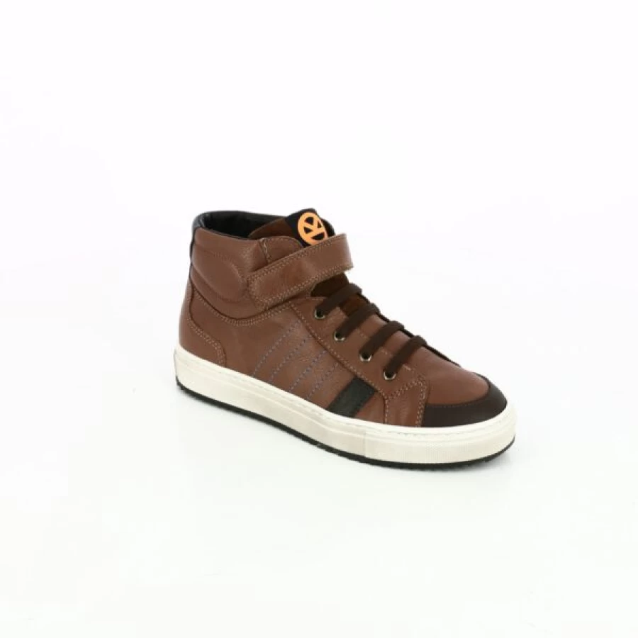 Kevin Velcro Sneakers for Men & Women - Comfortable Cognac Casual Shoes