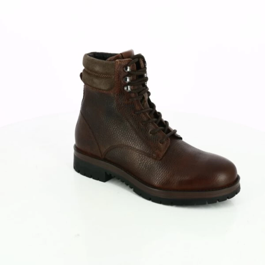 Kevin Cypres Brown Leather Boots for Men - Stylish Ankle Boots Comfortable Casual & Outdoor Wear