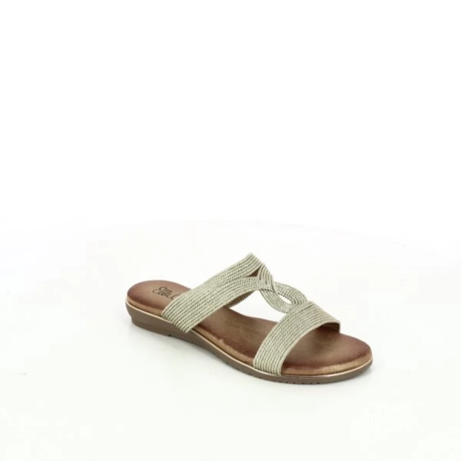Kevin Luxury Gold Slippers for Women - Elegant Comfort House Shoes by Ella Cruz