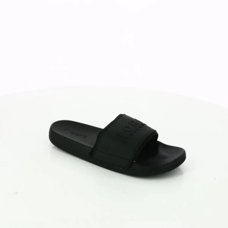 Kevin Men's Comfortable Black Slippers - Soft Indoor & Outdoor Slides