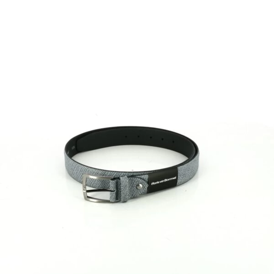 Kevin Men's Blue Leather Belt - Stylish Casual Dress Accessory