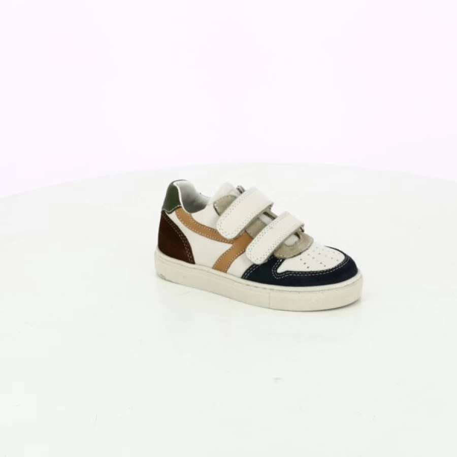 Kevin Little David Beige Velcro Sneakers for Kids - Comfortable Walking Shoes