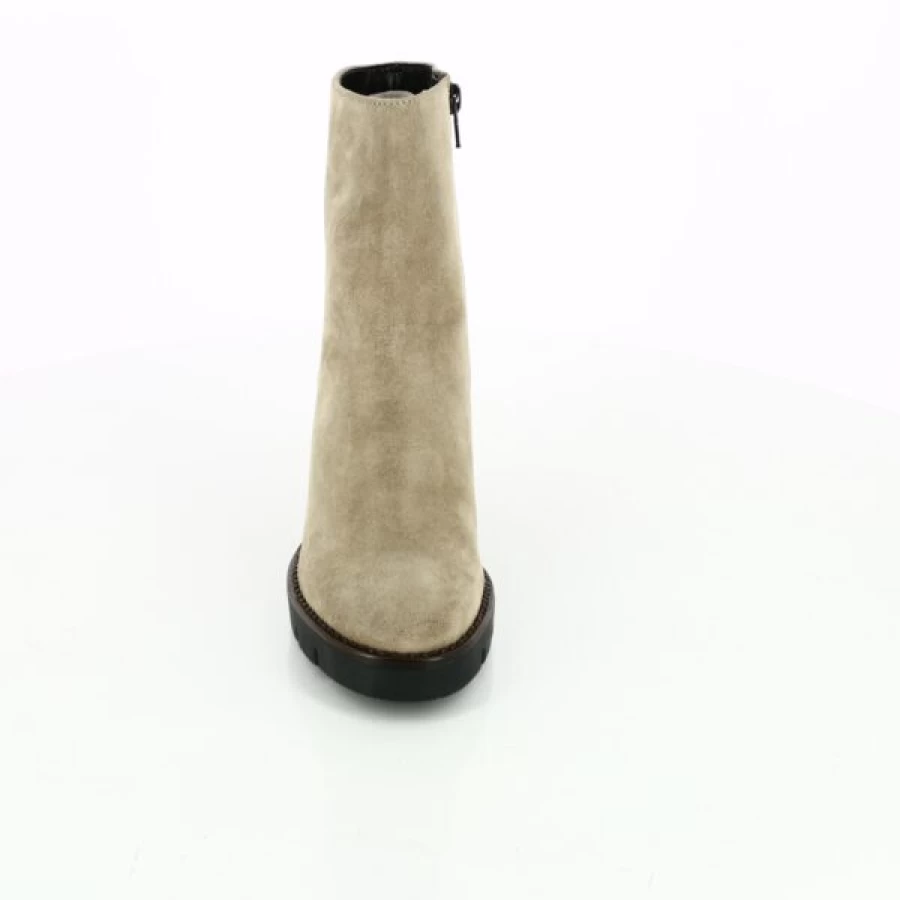 Kevin Women's Beige Ankle Boots - Gioia Style Comfort Casual Winter Booties