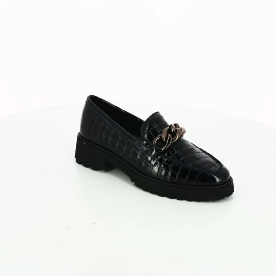 Kevin Ara Slip-On Moccasins for Men - Comfortable Blue Loafers Casual Shoes