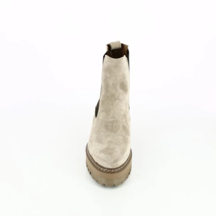 Kevin Beige Alpe Boots - Women's Casual Ankle Boots for Fall & Winter